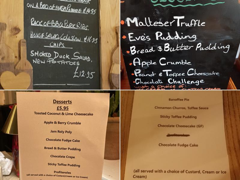 The Forest Home Menu