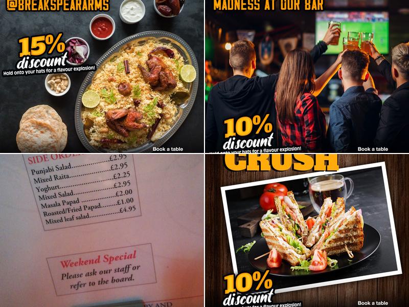 Breakspear Arms Menu