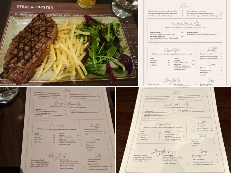 Steak & Lobster Heathrow Menu