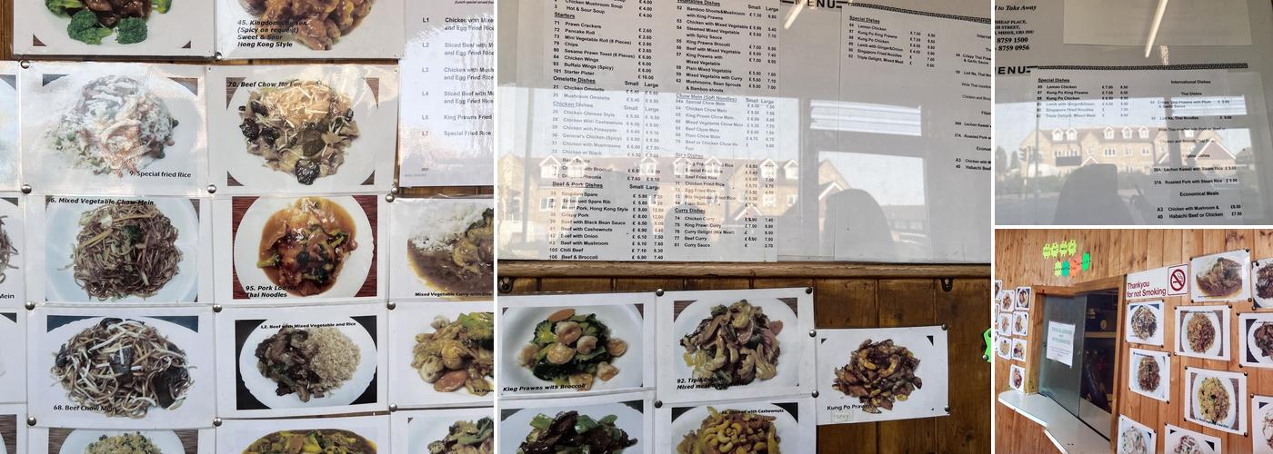 Swans Chinese Takeaway Menu