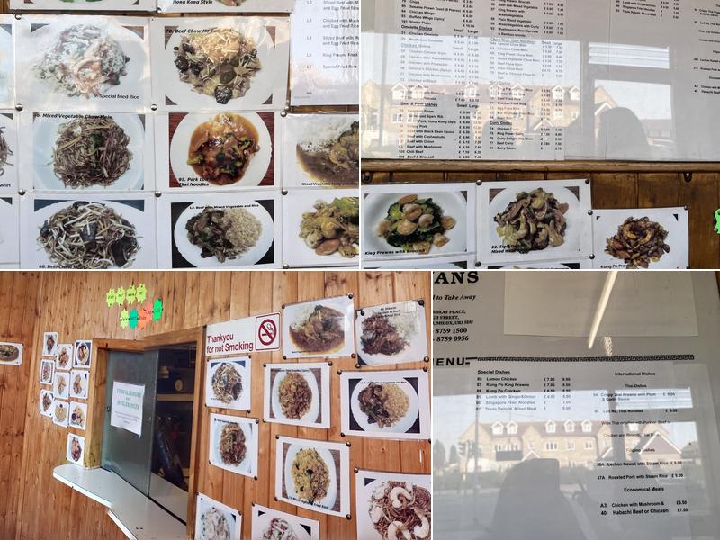 Swans Chinese Takeaway Menu