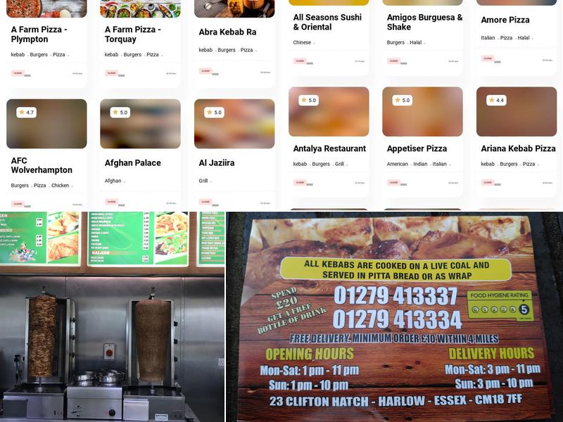 Harlow Kebab Menu