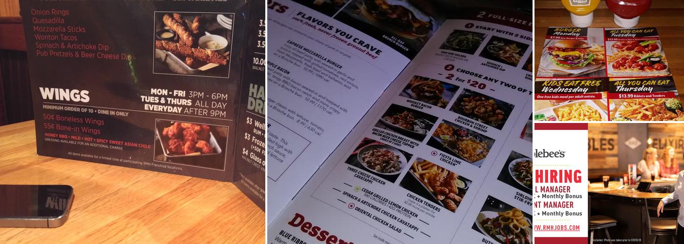 Applebee's Grill + Bar Menu