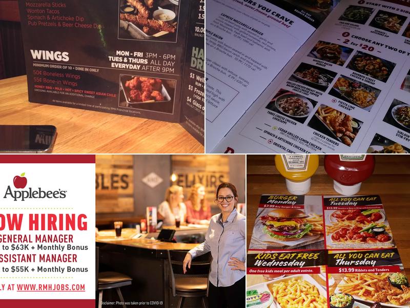 Applebee's Grill + Bar Menu
