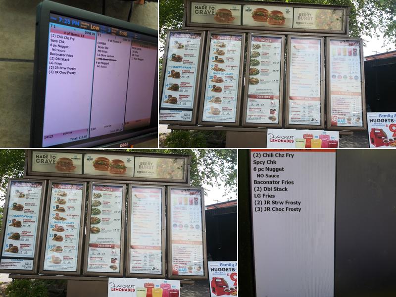 Wendy's Menu