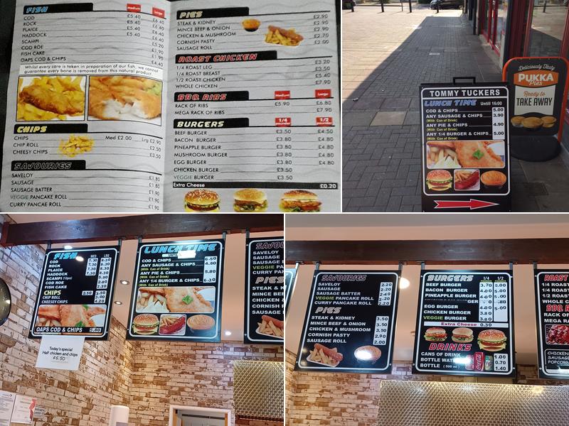 Tommy Tuckers Menu