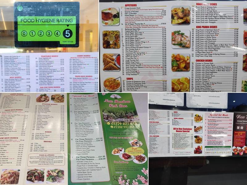 New Harlow Fish Bar Menu