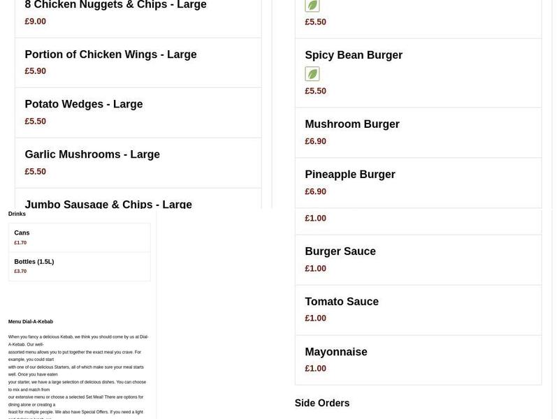 Dial-A-Kebab Menu