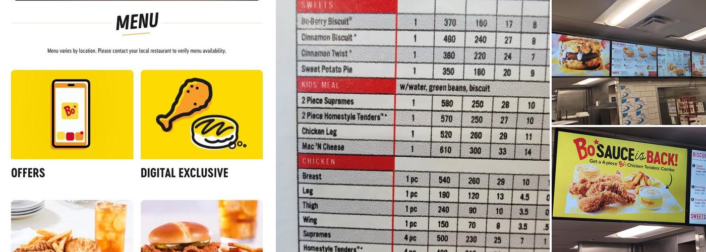 Bojangles Menu