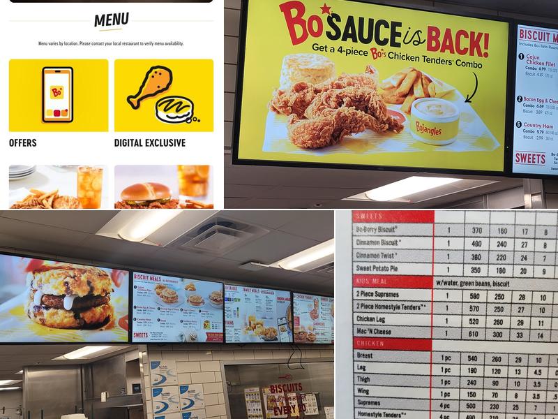 Bojangles Menu