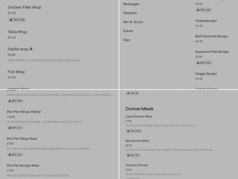 Tasty Grill Express Menu