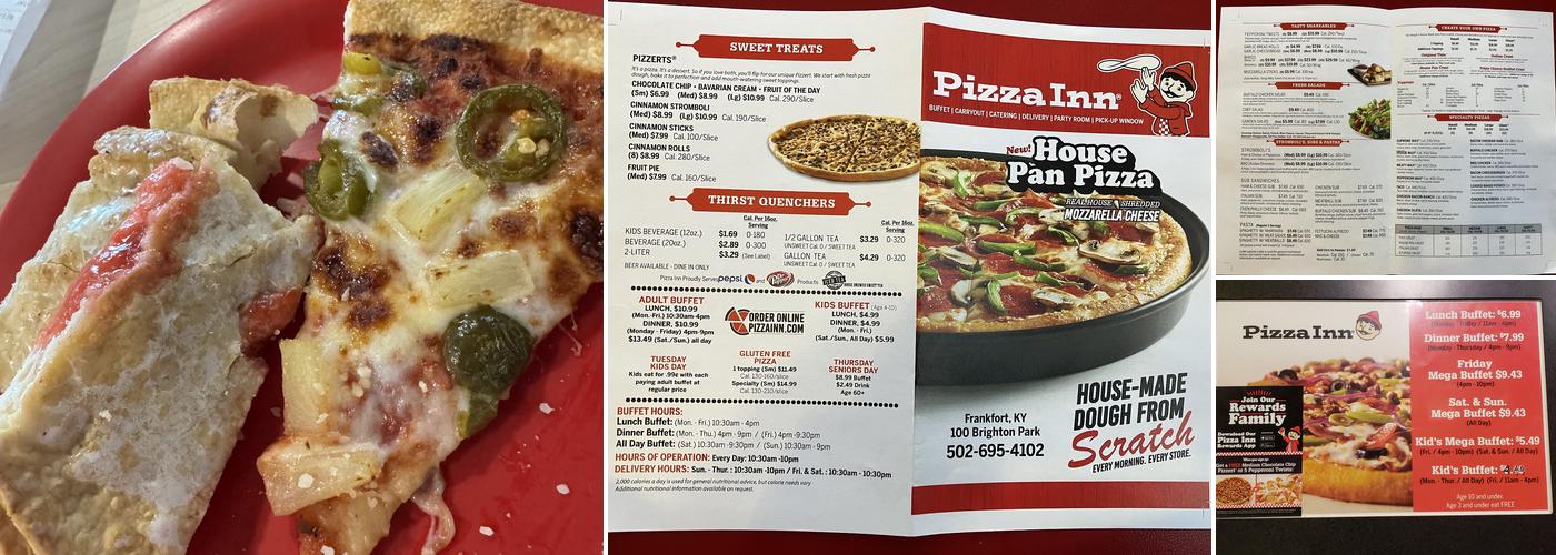 Pizza Inn Menu