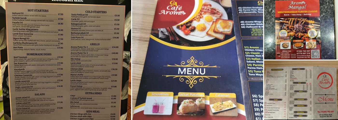 Cafe Aroma Mangal Menu