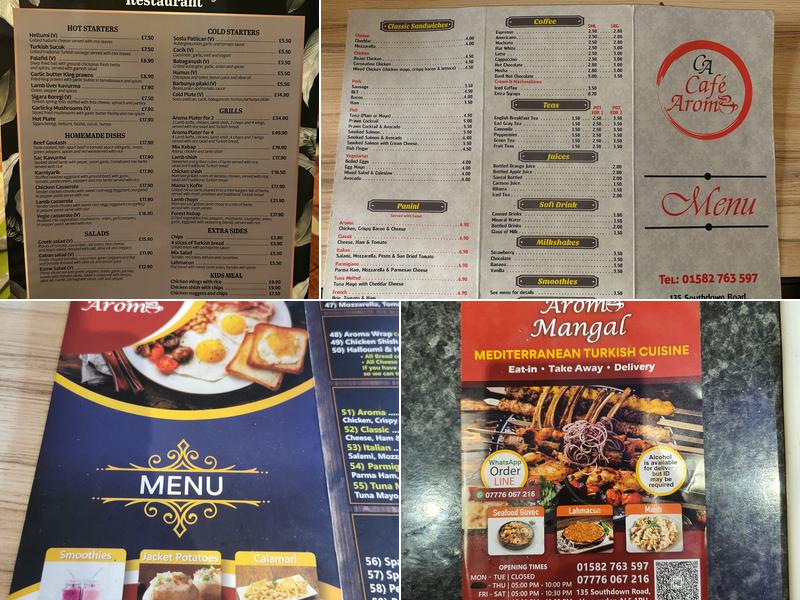 Cafe Aroma Mangal Menu