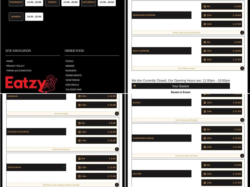 Harpenden Grill & Kebab Menu