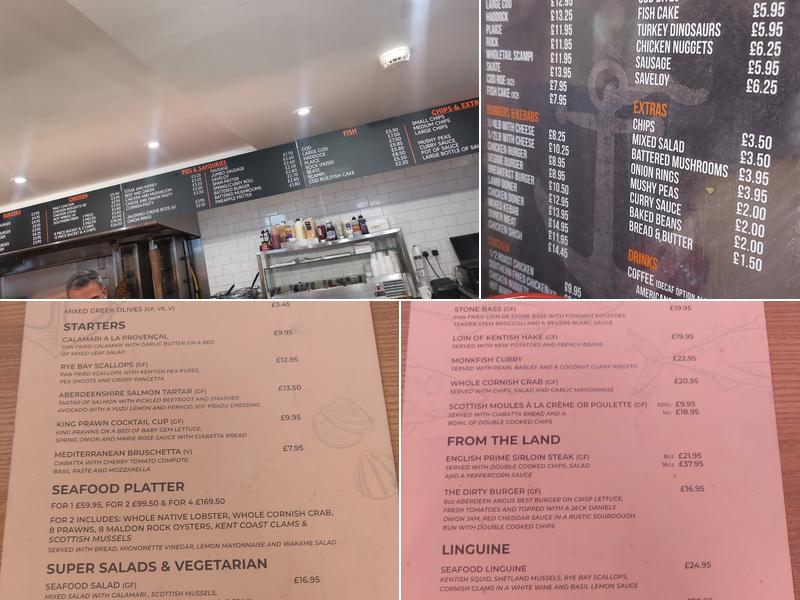 The Chequers Fish Bar Menu