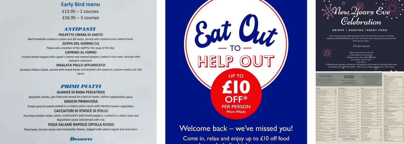 Vivido Bar And Restaurant Menu