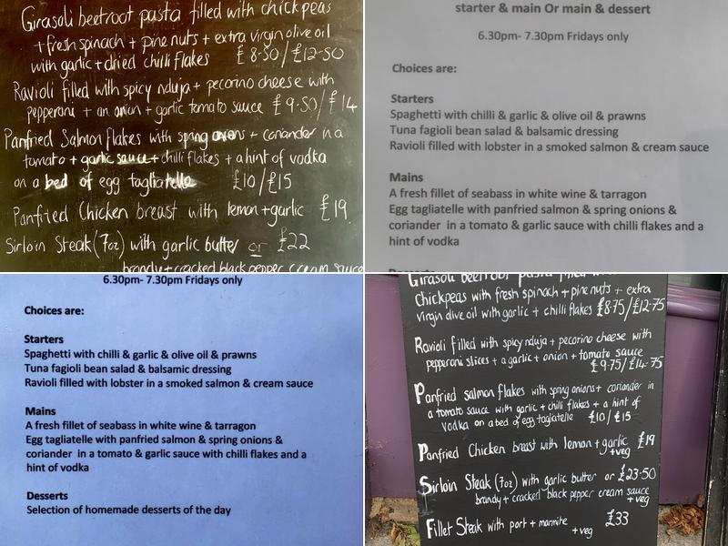 The Italian Connection Menu