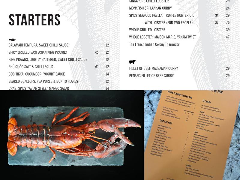 FISK Montpellier Mews Menu