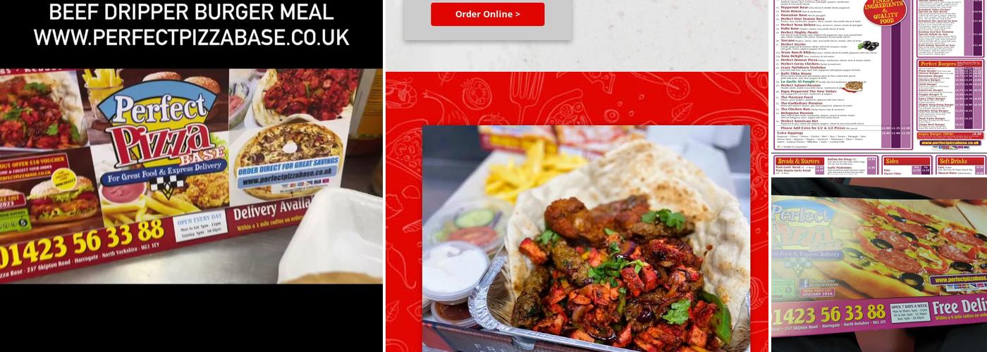 Perfect Pizza Base Menu