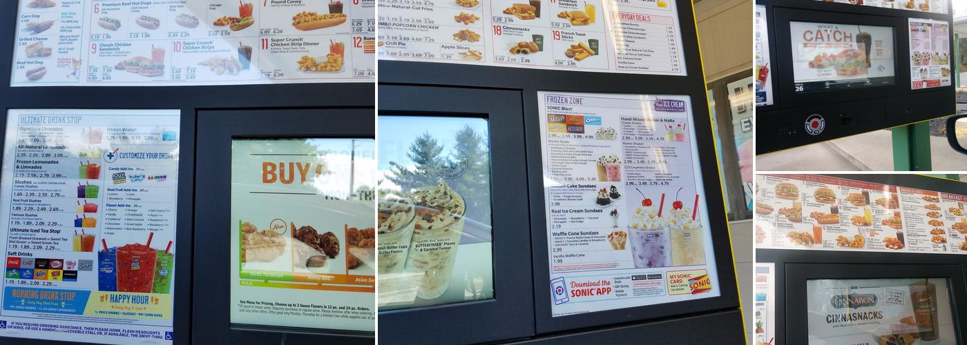 Sonic Drive-In Menu