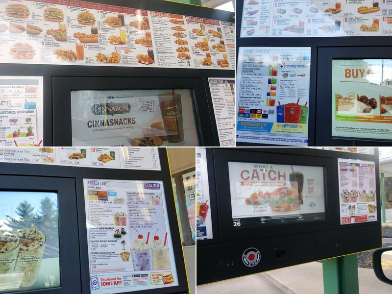 Sonic Drive-In Menu