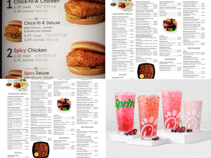 Chick-fil-A Menu