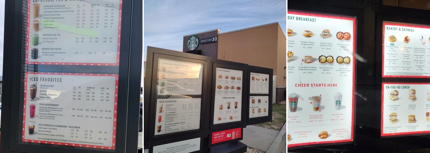 Starbucks Menu