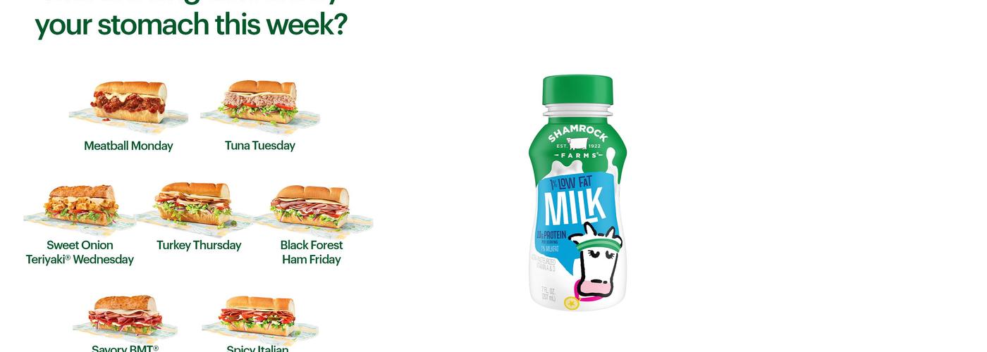 Subway Menu