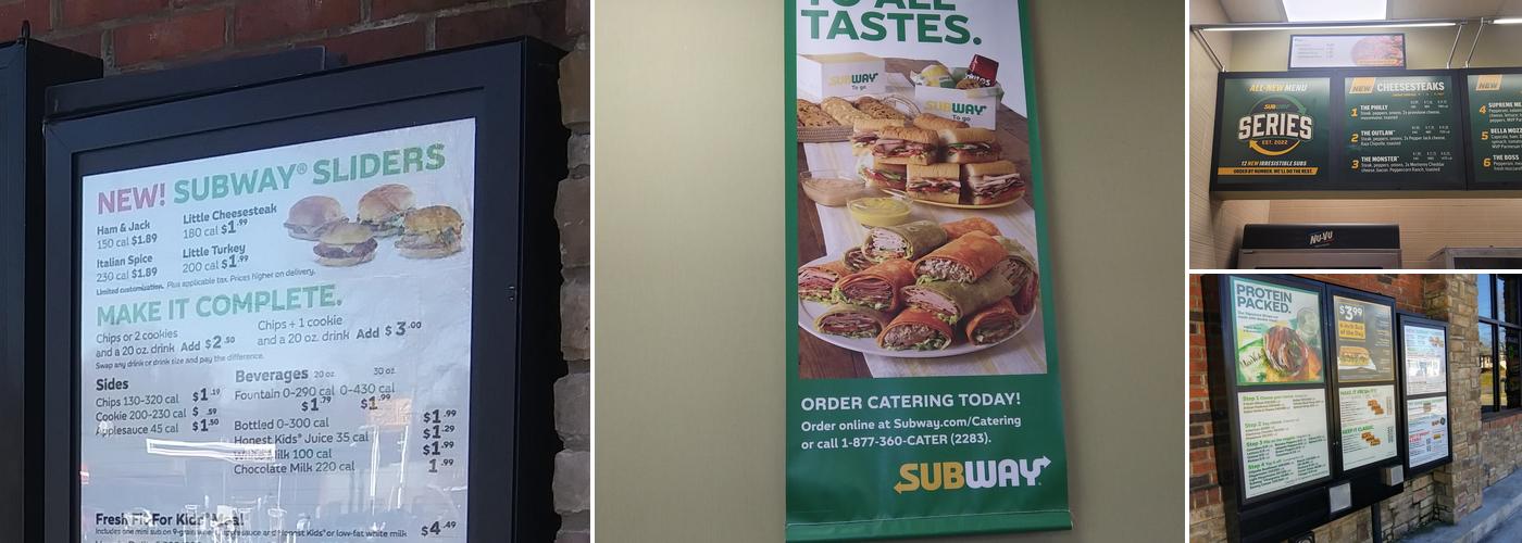 Subway Menu