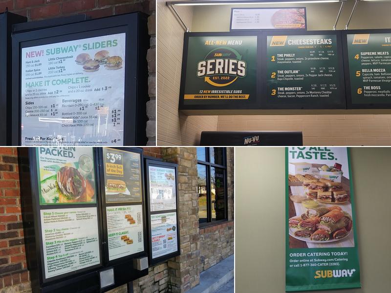 Subway Menu