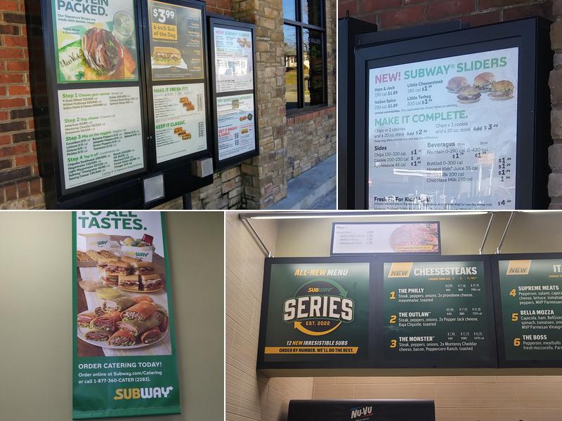 Subway Menu