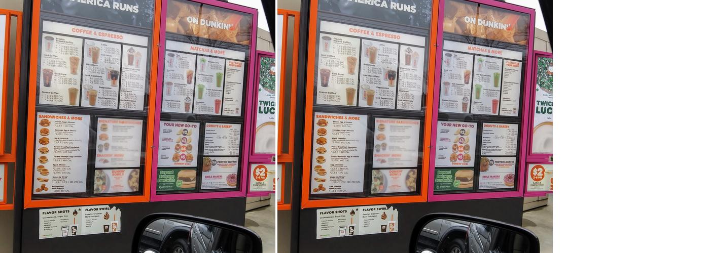 Dunkin' Menu