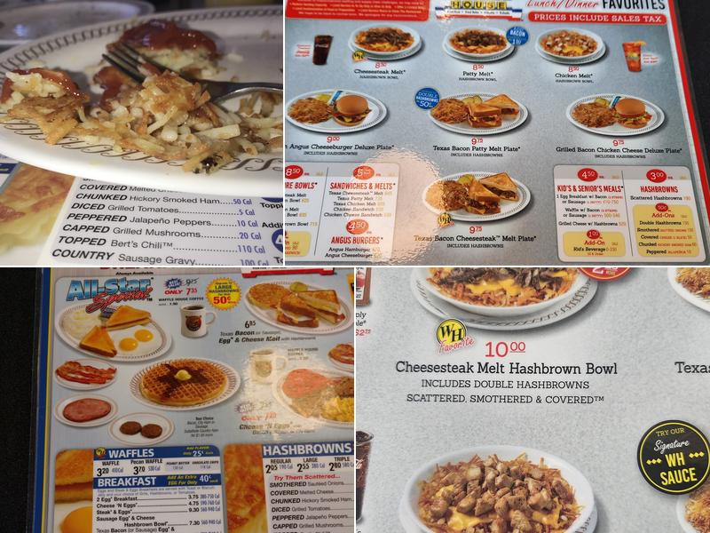 Waffle House Menu