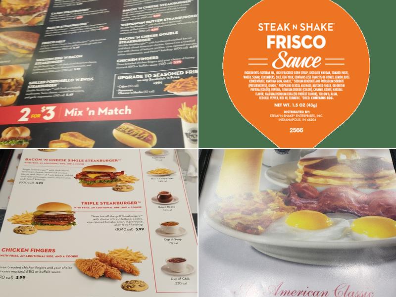 Steak 'n Shake Menu