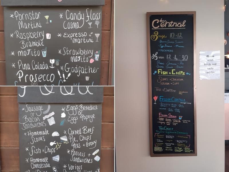 Bar Central LTD Menu