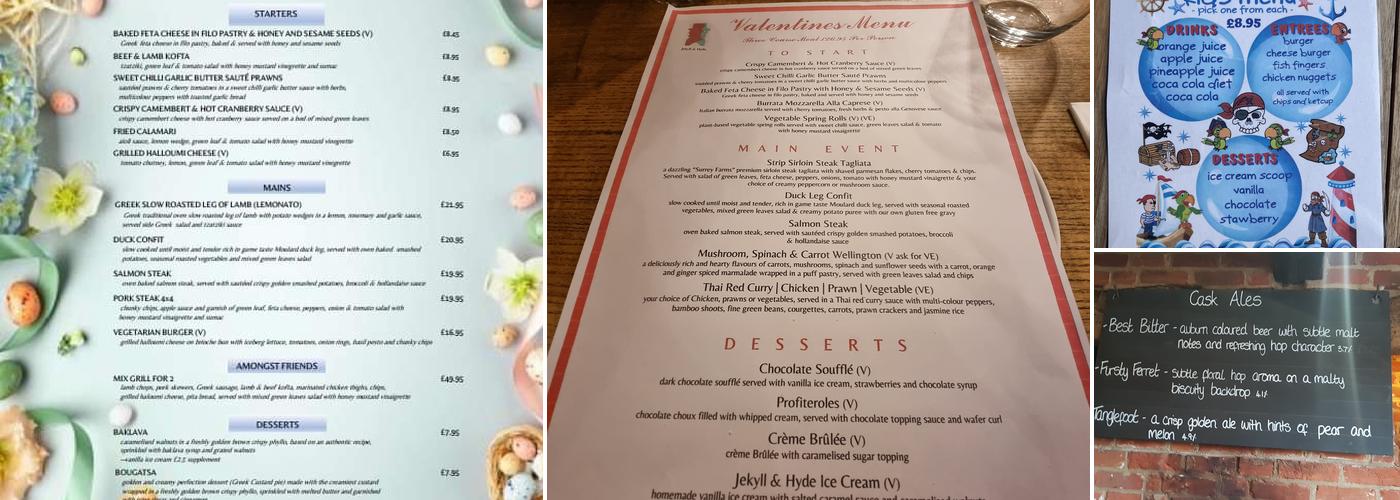 Jekyll & Hyde Menu