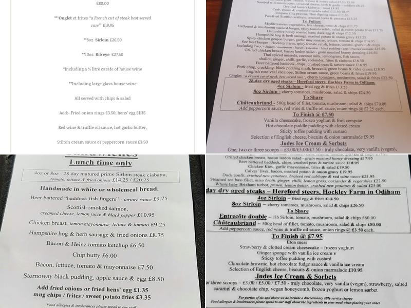 The Phoenix Inn Menu