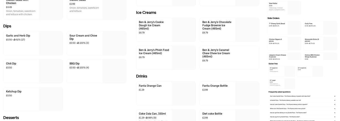 The Railway Cafe Menu