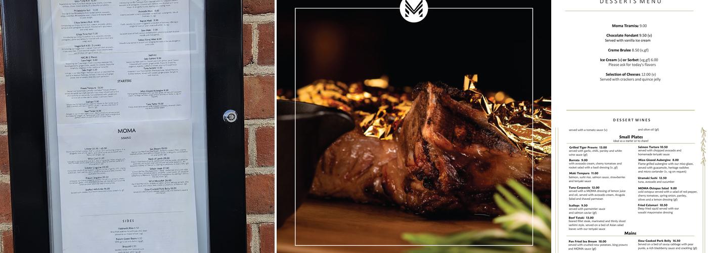 MOMA Restaurant Menu