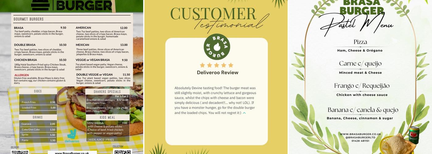 Brasa Burger LTD Menu