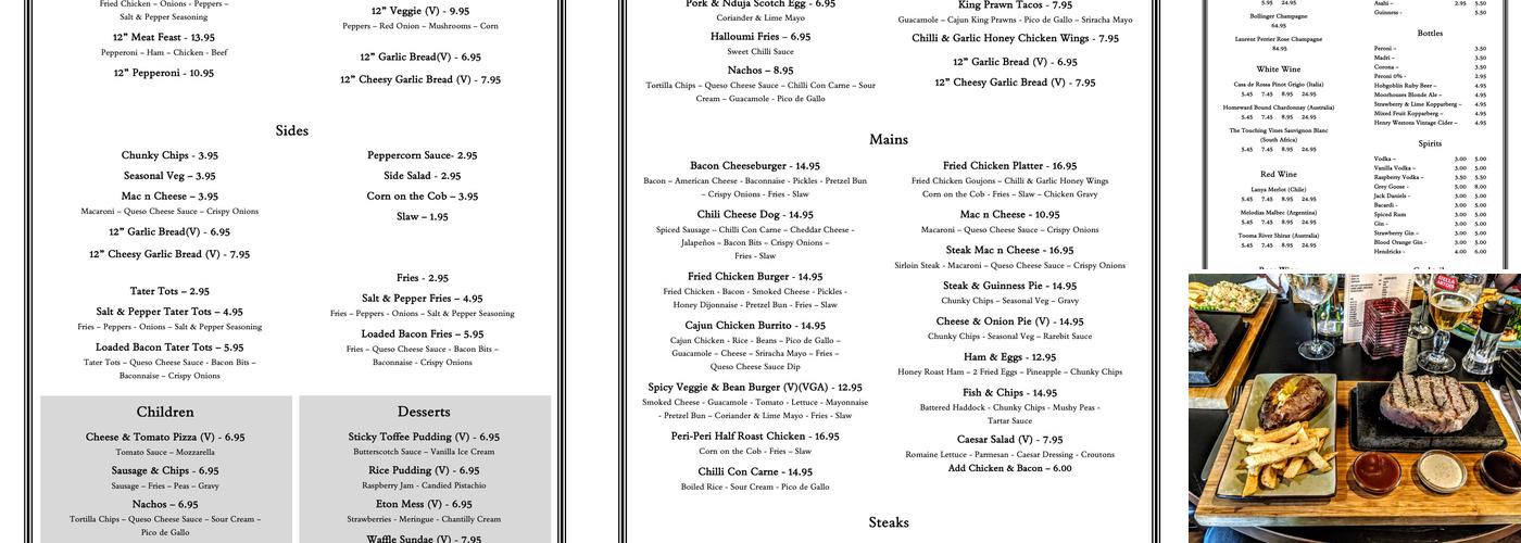 The Village Store Menu