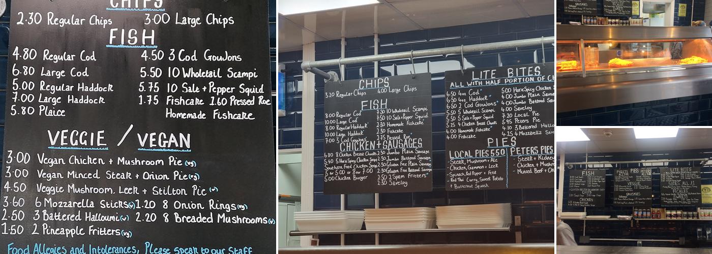 Crossways Fish and Chips Menu