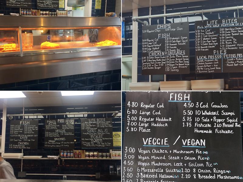 Crossways Fish and Chips Menu