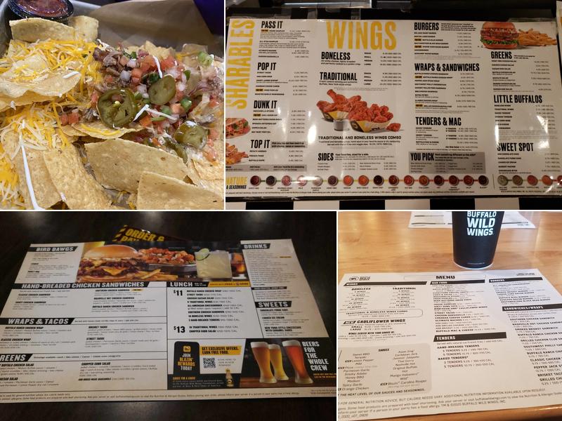 Buffalo Wild Wings Menu