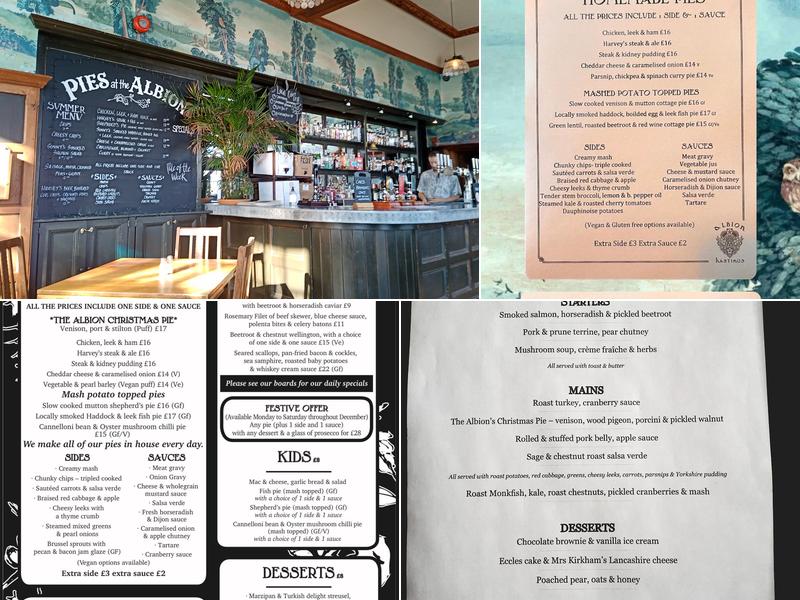 Albion Hastings Menu