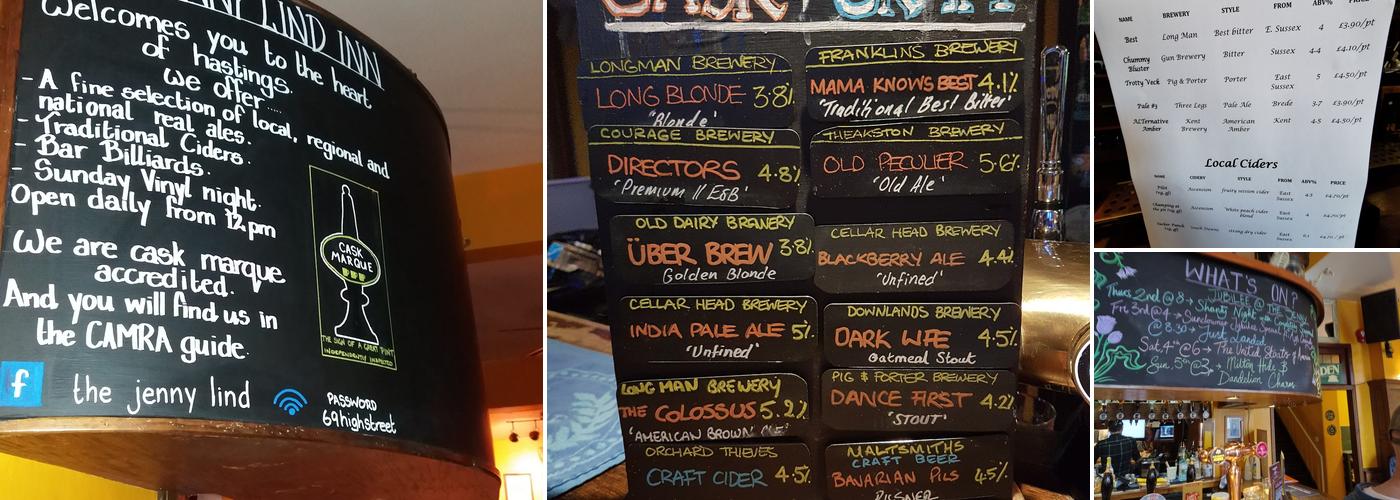 The Jenny Lind Inn Menu