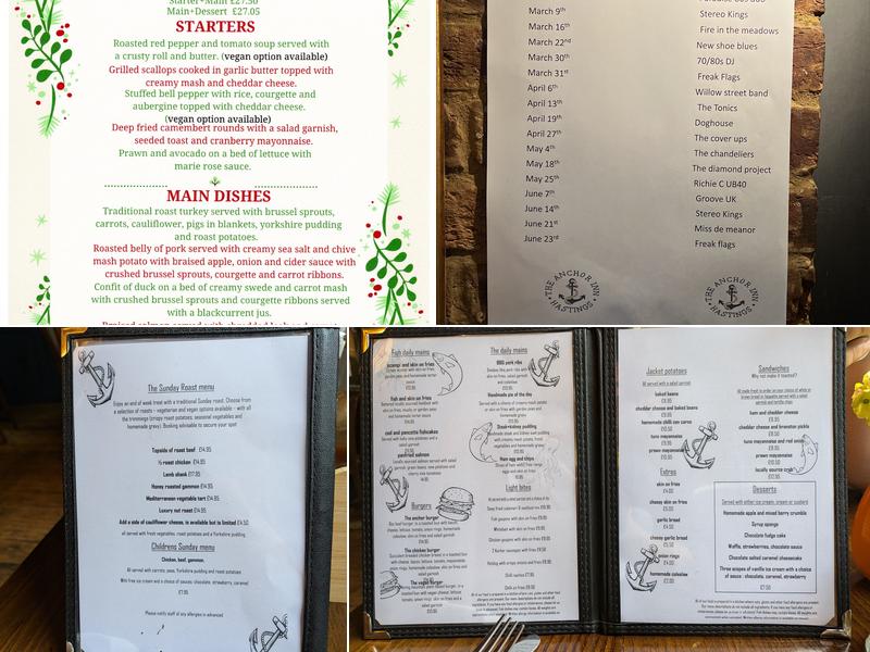 Anchor Inn Menu
