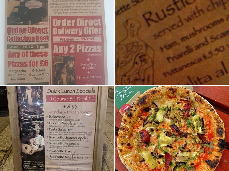 Rustico Neapolitan (Hastings) Menu