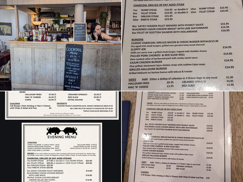 The Two Bulls Steakhouse Menu